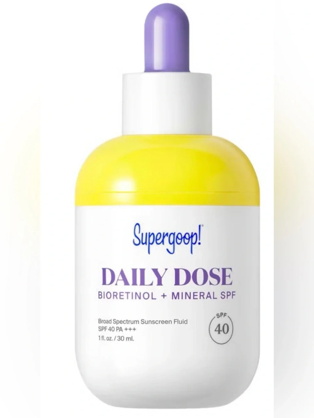 NWOT Supergoop! Daily Dose Bioretinol + Mineral SPF 40 Sunscreen